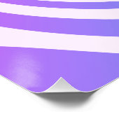 Groovy Purple Pink Blue Swirlsポスター ポスター (コーナー)