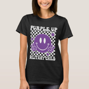 Groovy Purple Up用軍隊キッズシャツ軍隊 Tシャツ