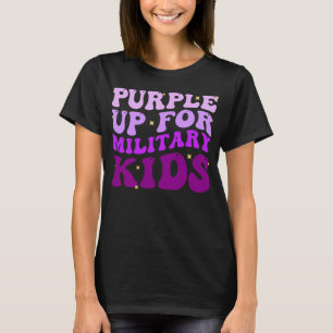 Groovy Purple Up軍隊キッズ軍隊子 Tシャツ