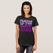Groovy Purple Up軍隊キッズ軍隊子 Tシャツ (正面フル)