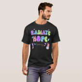 Groovy Radiate Hope Easter Radiology素晴らしいTech X-ra Tシャツ (正面フル)