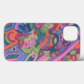 Groovy Rainbowに乗る、抽象芸術 Case-Mate iPhoneケース (裏面 (横))