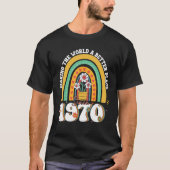 Groovy Rainbow 53歳素晴らし1970 53rd Bir Tシャツ (正面)
