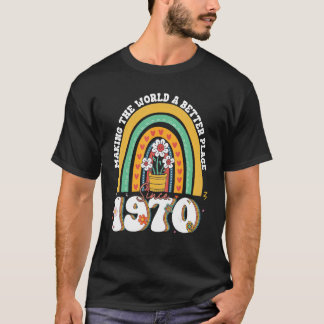 Groovy Rainbow 53歳素晴らし1970 53rd Bir Tシャツ