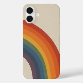 Groovy - rainbow 70s 1970sスタイルレトロ iPhone 16 plusケース