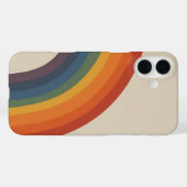 Groovy - rainbow 70s 1970sスタイルレトロ Case-Mate iPhoneケース (裏面 (横))