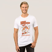 Groovy Rainbow Christmas – 明るくメリーなる トライブレンドTシャツ (正面全面)
