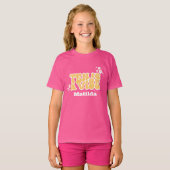 groovy rainbow tenはvibe 60のレトロなデイジー クール tシャツ (正面フル)