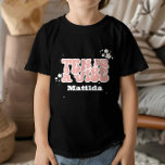 groovy rainbow tenはvibe 60のレトロなデイジー クール tシャツ<br><div class="desc">groovy rainbow tenはvibe 60のレトロなデイジークールおもしろい10thバースデーパーティーのデコールTシャツである。</div>