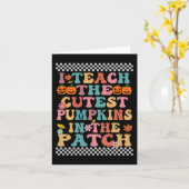 Groovy Re教えパッチの中で最も可愛いカボチャ カード (黄色い花)