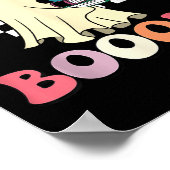 Groovy Read More Books Cute Ghost Boo Funny Kids H ポスター (角)