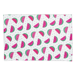 Groovy Red Green Modern Watermelon. 枕カバー