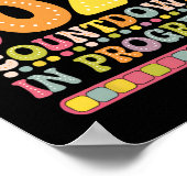 Groovy Retirement Cl Of 2025 Teacher Countdown Loa ポスター (角)