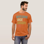 Groovy Retro Awesome Since January 1979 funny Tシャツ (正面フル)