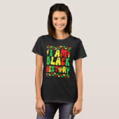 Groovy Retro Black History Month I Am Black Histor Tシャツ (正面フル)