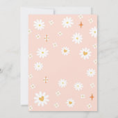 Groovy Retro Daisy Birthday Invitation 招待状 (裏面)