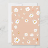 Groovy Retro Daisy Birthday Invitation 招待状 (裏面)