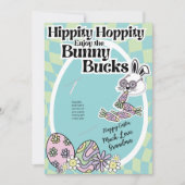 Groovy Retro Easter Card Money Holder シーズンカード (正面)
