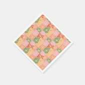 Groovy Retro Floral  スタンダードカクテルナプキン (角)