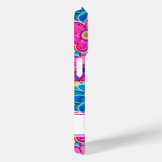 Groovy Retro Floral Personalized Case-Mate iPhoneケース (裏面 / 右)