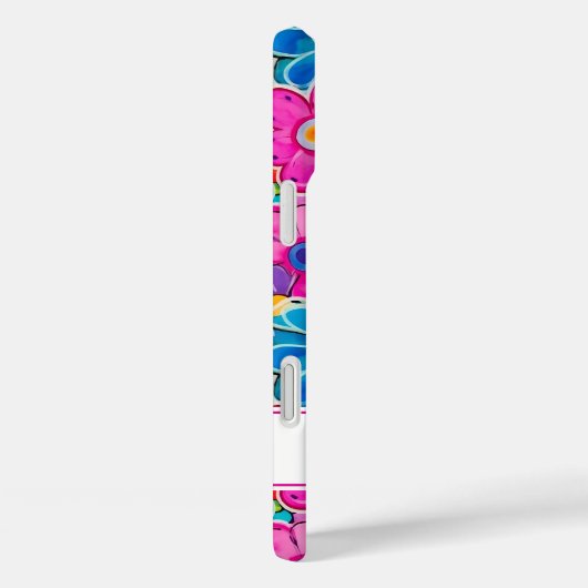 Groovy Retro Floral Personalized Case-Mate iPhoneケース (裏面 / 右)