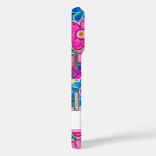 Groovy Retro Floral Personalized Case-Mate iPhoneケース (裏面 / 右)