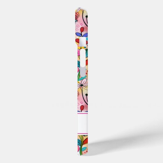 Groovy Retro Flower Power Personalized Case-Mate iPhoneケース (裏面 / 左)