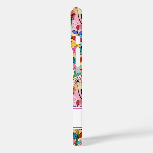 Groovy Retro Flower Power Personalized Case-Mate iPhoneケース (裏面 / 左)