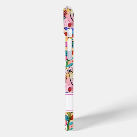 Groovy Retro Flower Power Personalized Case-Mate iPhoneケース (裏面 / 左)