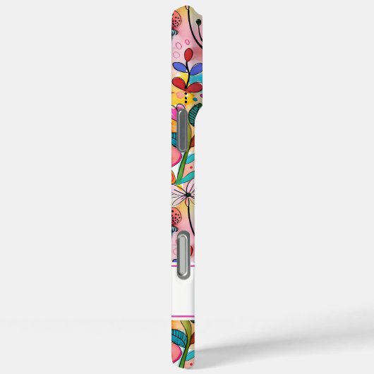 Groovy Retro Flower Power Personalized Case-Mate iPhoneケース (裏面 / 右)