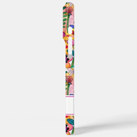 Groovy Retro Flower Power Personalized Case-Mate iPhoneケース (裏面 / 左)