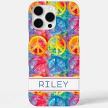 Groovy Retro Hippie Peace Sign Personalized