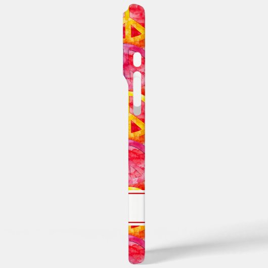 Groovy Retro Hippie Peace Sign Personalized Case-Mate iPhoneケース (裏面 / 左)