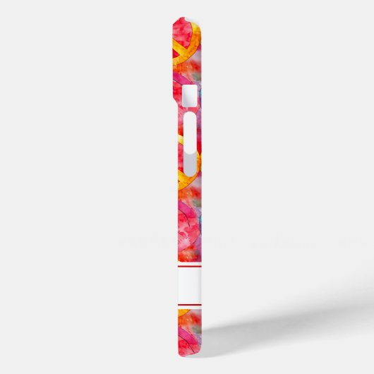 Groovy Retro Hippie Peace Sign Personalized Case-Mate iPhoneケース (裏面 / 左)