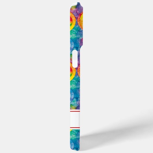 Groovy Retro Hippie Peace Sign Personalized Case-Mate iPhoneケース (裏面 / 右)