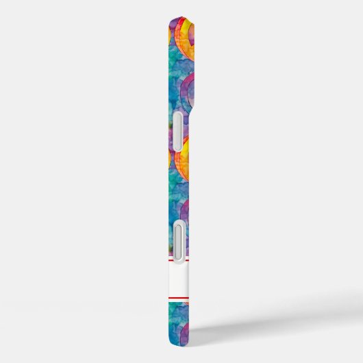 Groovy Retro Hippie Peace Sign Personalized Case-Mate iPhoneケース (裏面 / 右)