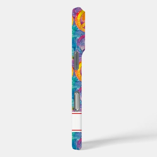 Groovy Retro Hippie Peace Sign Personalized Case-Mate iPhoneケース (裏面 / 右)