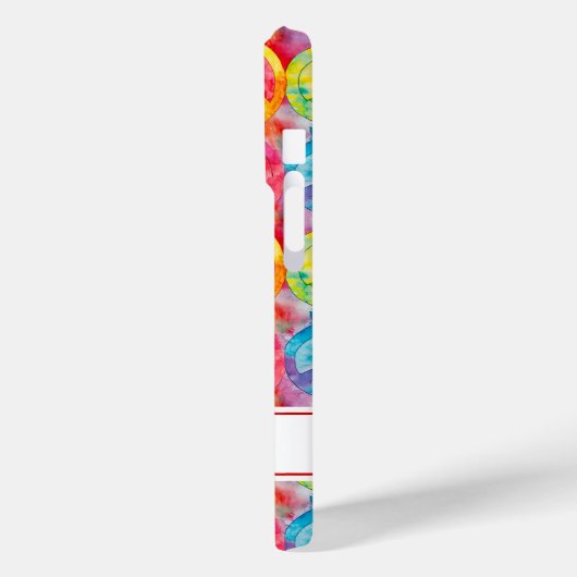 Groovy Retro Hippie Peace Sign Personalized Case-Mate iPhoneケース (裏面 / 左)