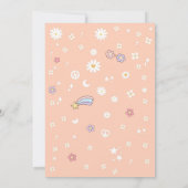 Groovy Retro Kids Birthday Invitation 招待状 (裏面)