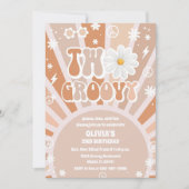 Groovy Retro Kids Birthday Invitation 招待状 (正面)