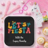 Groovy Retro Let's Fiesta ペーパープレート (パーティー)