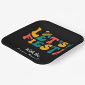 Groovy Retro Let's Fiesta ペーパープレート (傾斜あり)