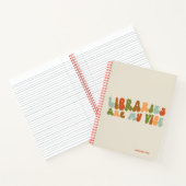 Groovy Retro Libraries Are My Vibe, Book Librarian ノートブック (内部)