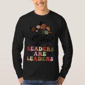 Groovy Retro Readers Are Leaders  Book Tシャツ (正面)