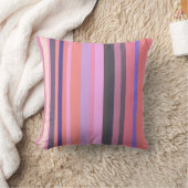 Groovy  Retro Stripe Pattern  70s Vintage Vibes クッション (ブランケット)