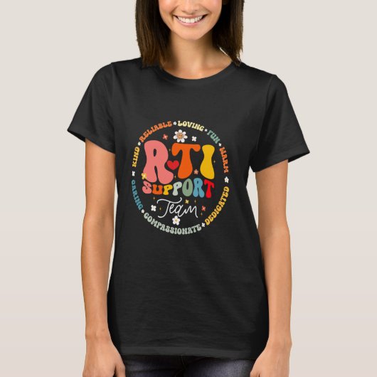 Groovy RTIサポートチームT対応介入Te Tシャツ (正面)