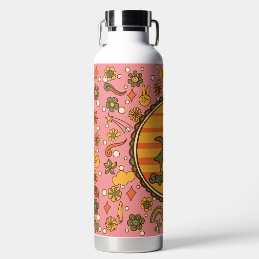 Groovy Sagittarius Custom ウォーターボトル (正面)