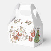 Groovy Santaクリスマスバースデーパーティーお願いボックス フェイバーボックス (裏面サイド)