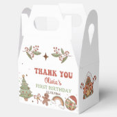 Groovy Santaクリスマスバースデーパーティーお願いボックス フェイバーボックス (オープン)