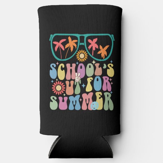 Groovy Schoolの最後の日は夏のために外出 スリム缶クーラー (正面)